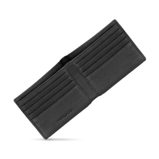 Police Wallet Pyramid W/ Card Holder - Black